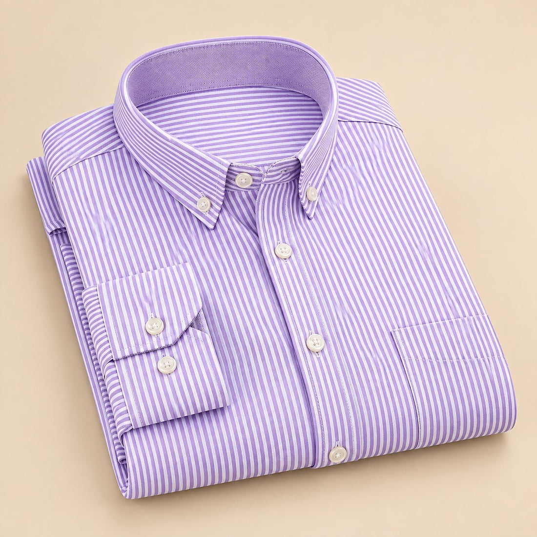Men's Oxford Cotton Long-Sleeve Shirt