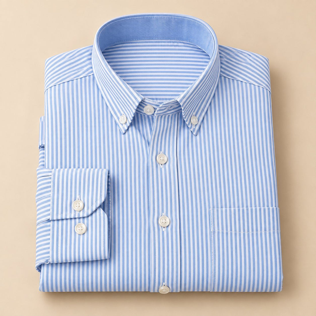 Men's Oxford Cotton Long-Sleeve Shirt
