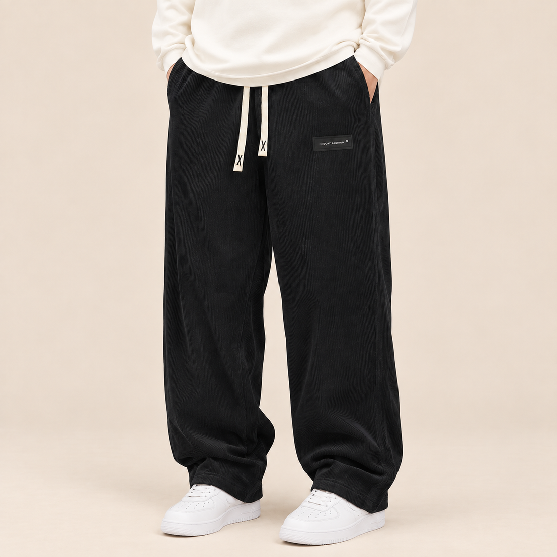 Men's Corduroy Trousers Wide Leg