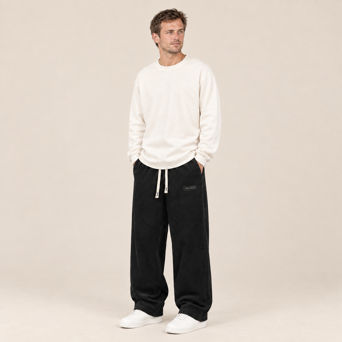 Men's Corduroy Trousers Wide Leg
