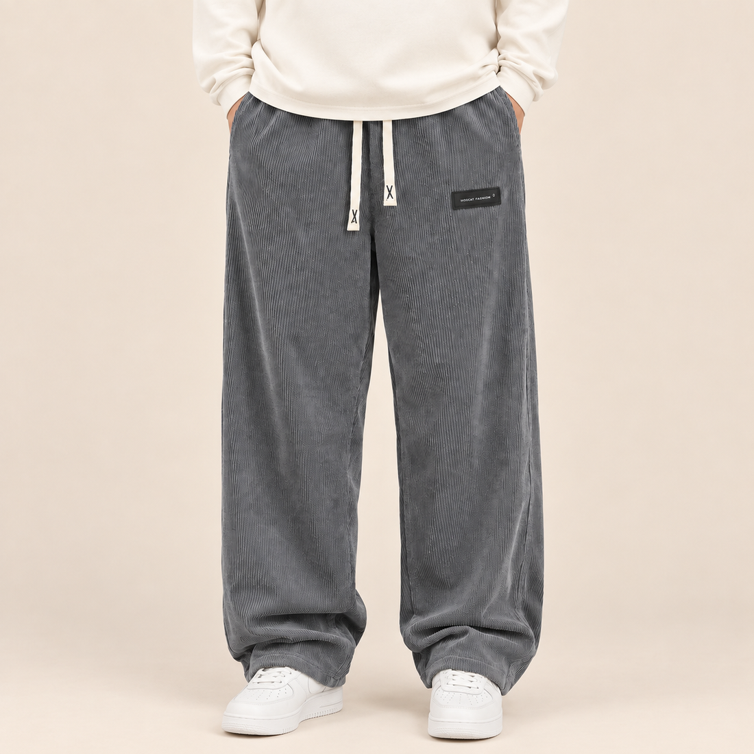 Men's Corduroy Trousers Wide Leg