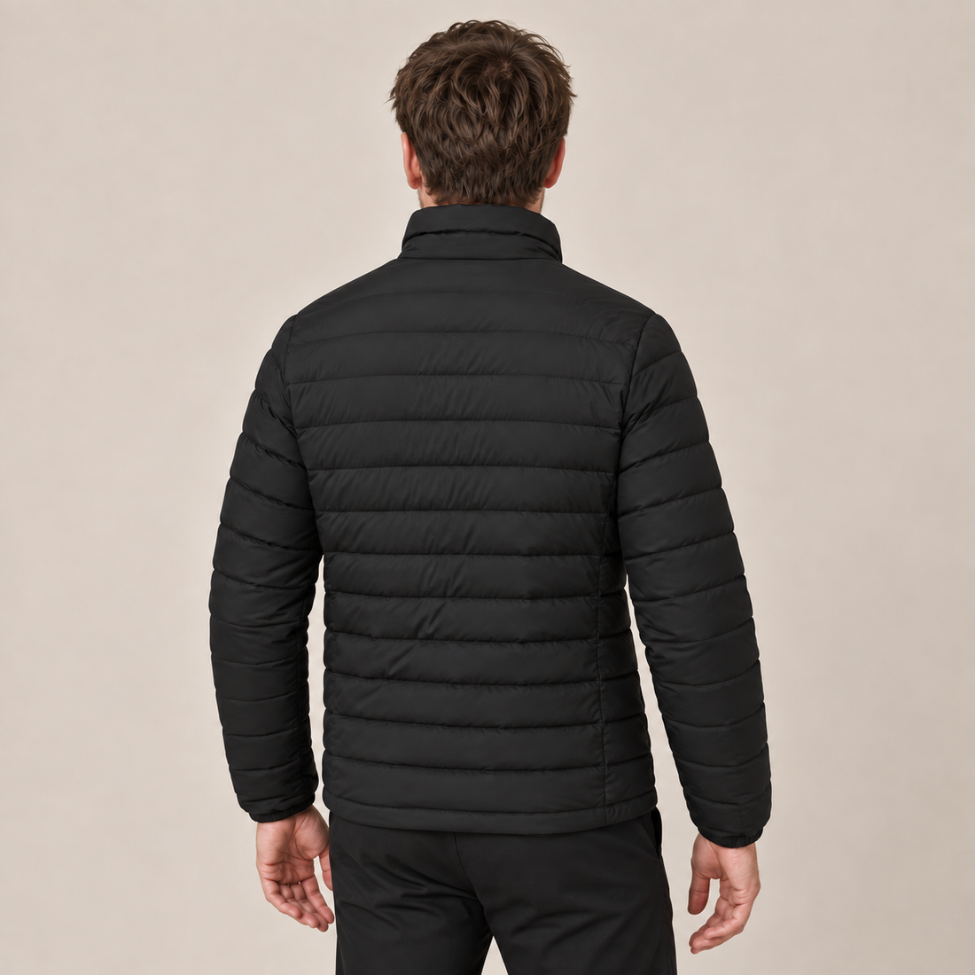 Men's Puffer Jacket Lightweight Stand Collar