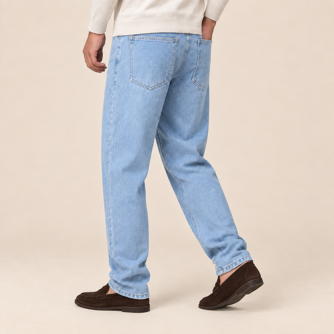 Men's Wide Leg Jeans – Loose Fit Straight Denim