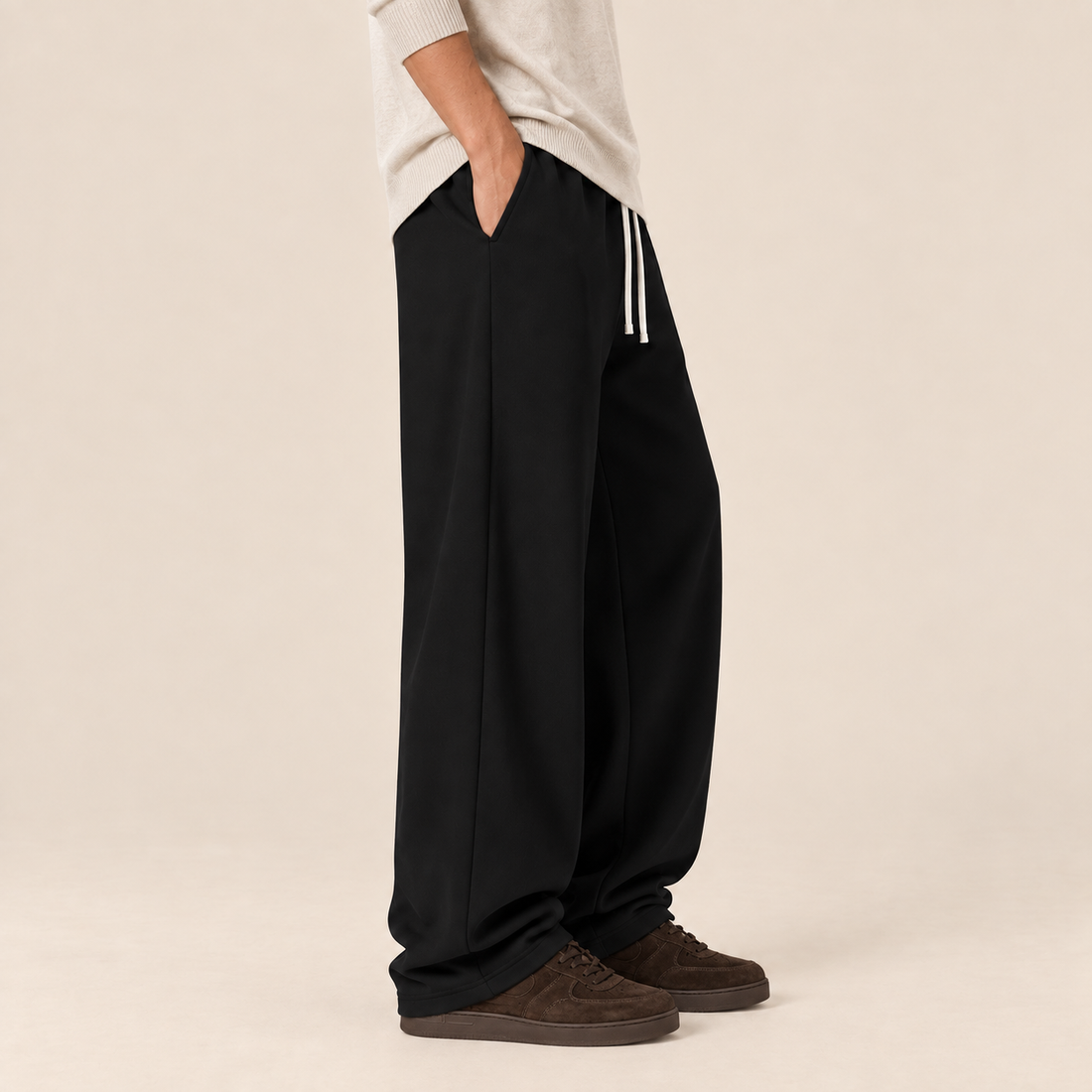 Men's Jogger Trousers with Drawstring Waist