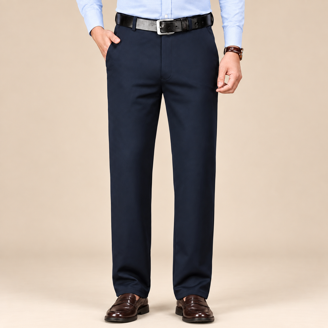 Men's Formal Trousers Straight Leg