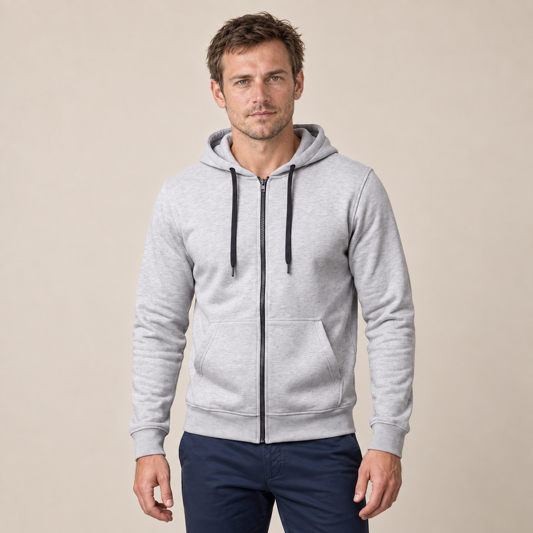 Men's Autumn Fleece Hoodie Vest