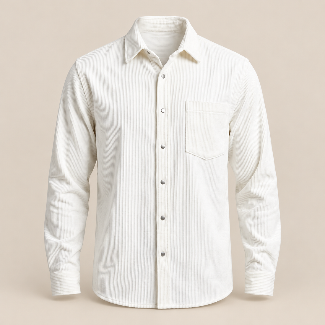 Men's Autumn Textured Long Sleeve Shirt