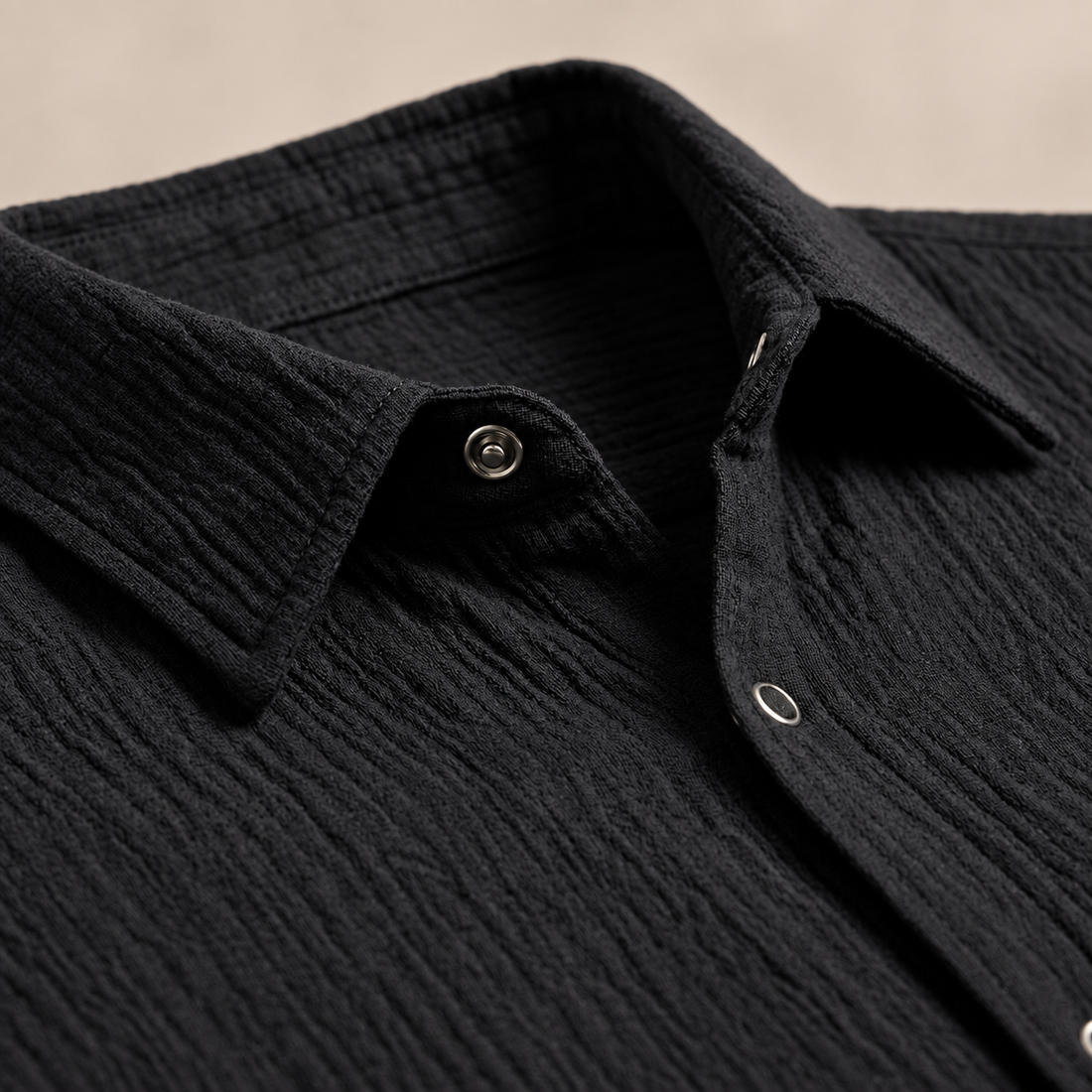Men's Autumn Textured Long Sleeve Shirt