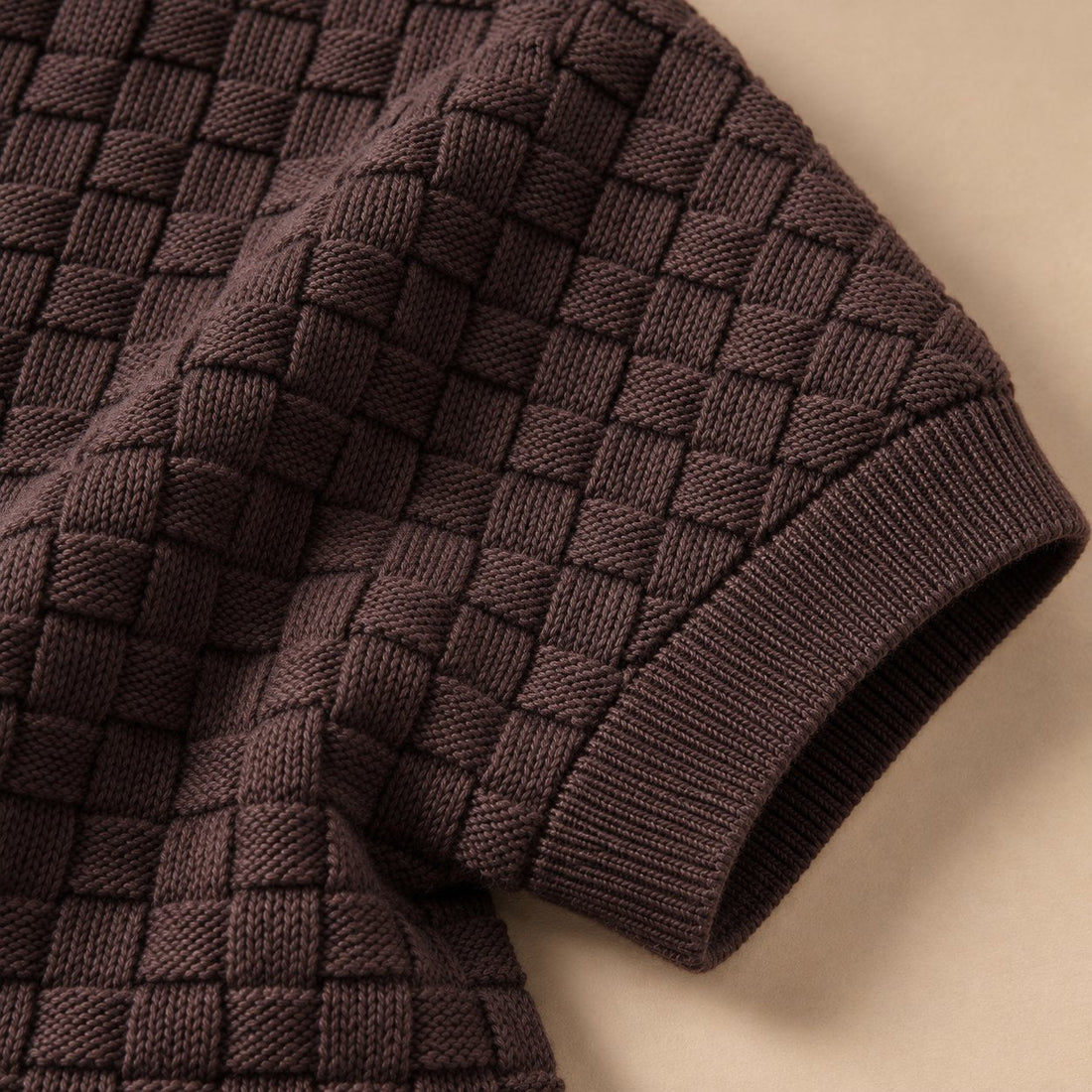 Men's Basket Weave Knit T-Shirt