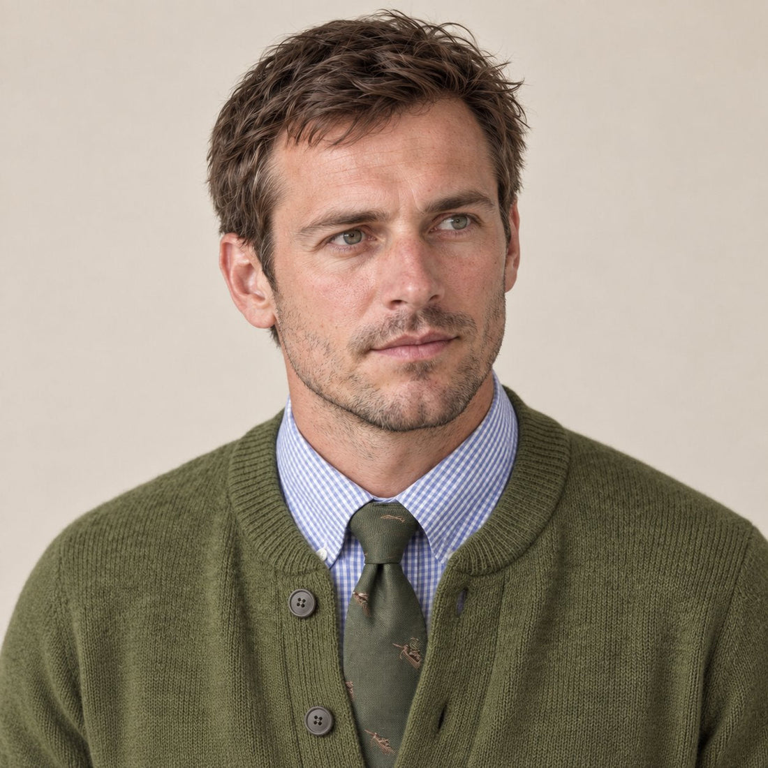 Men's Buttoned Cardigan