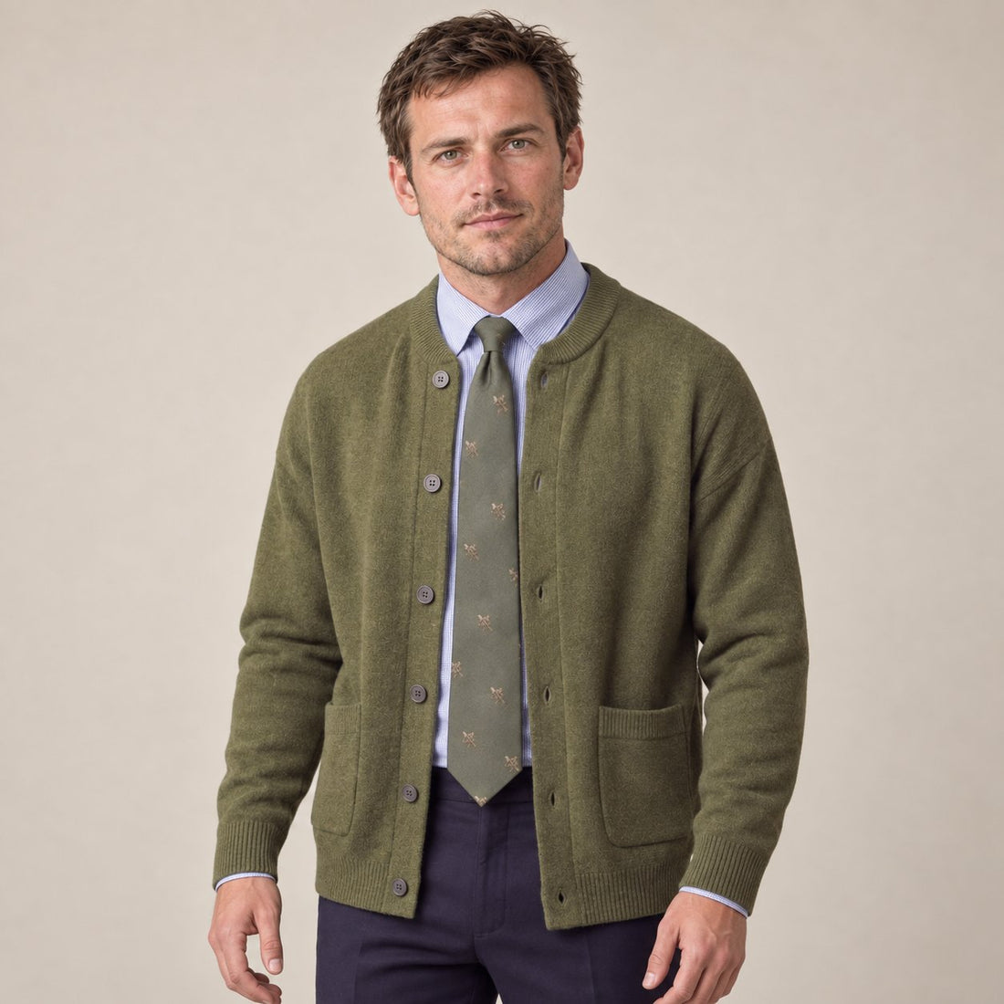 Men's Buttoned Cardigan