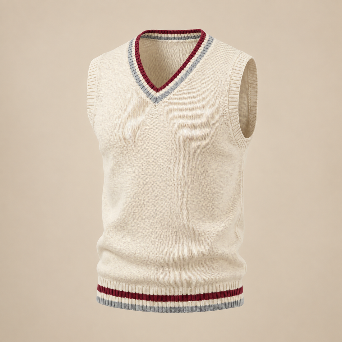 Men's Cable Knit V-Neck Sweater Vest