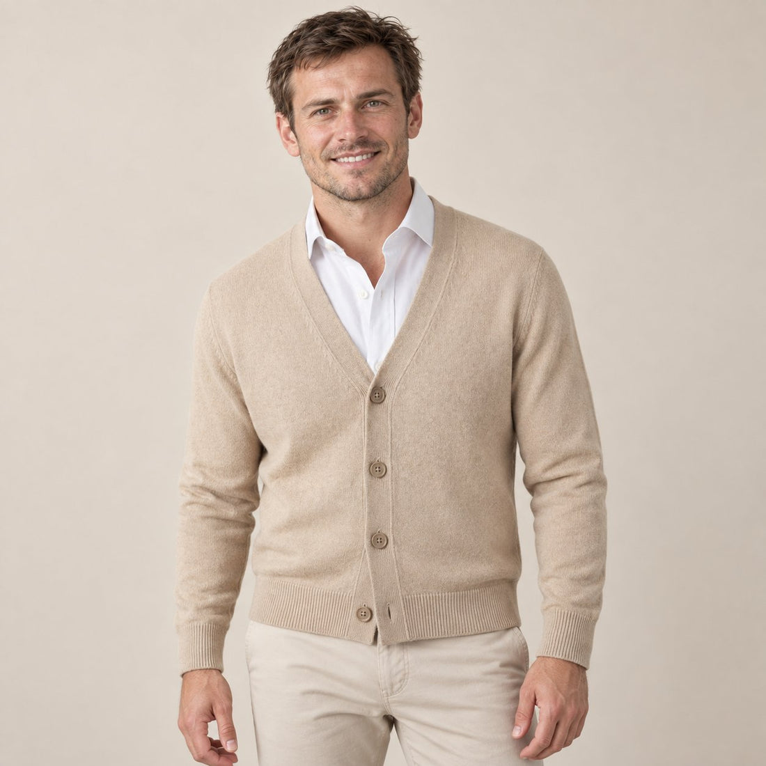 Men's Casual V-Neck Cardigan
