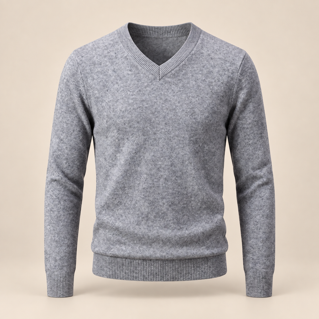 Men's Casual V-Neck Knit Sweater