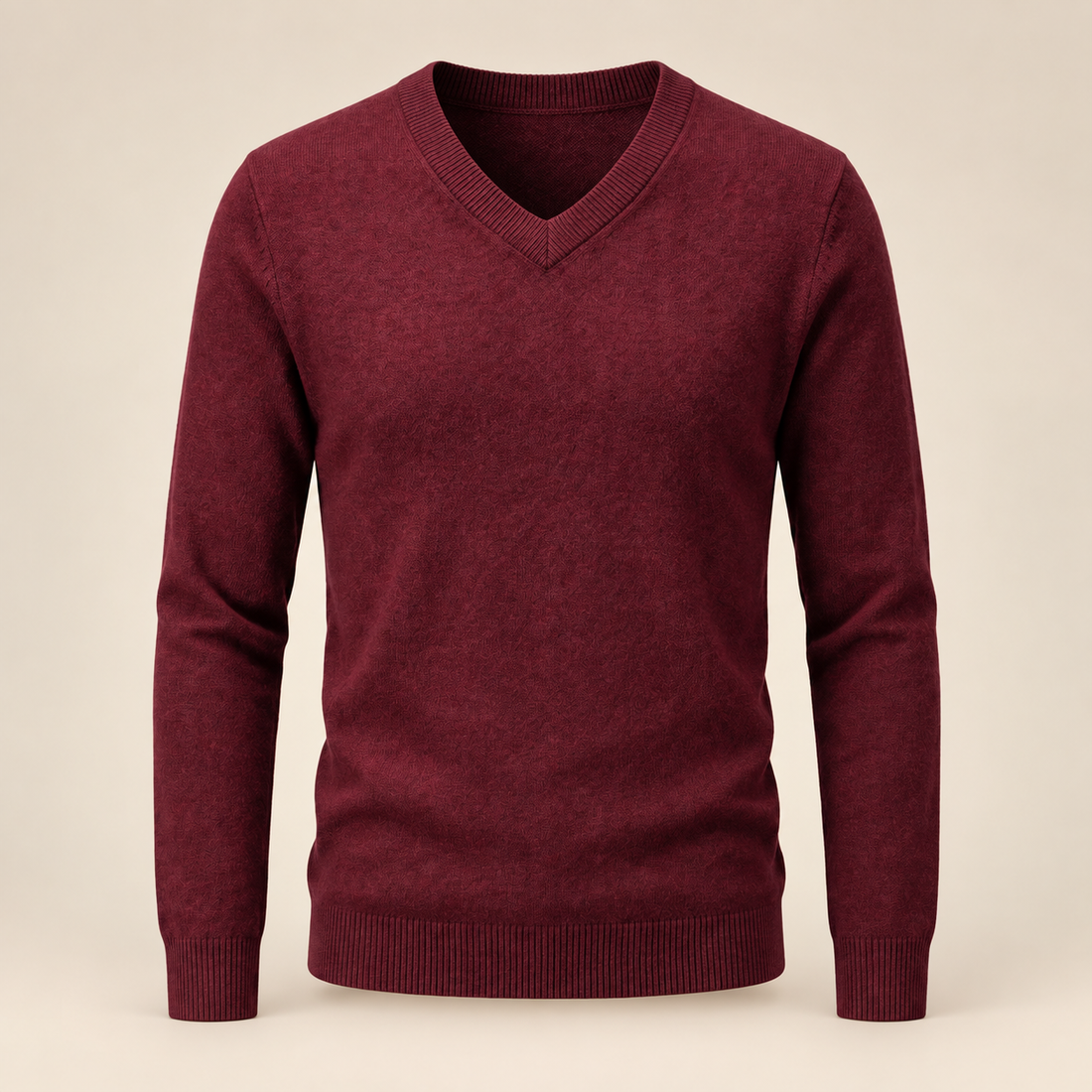 Men's Casual V-Neck Knit Sweater