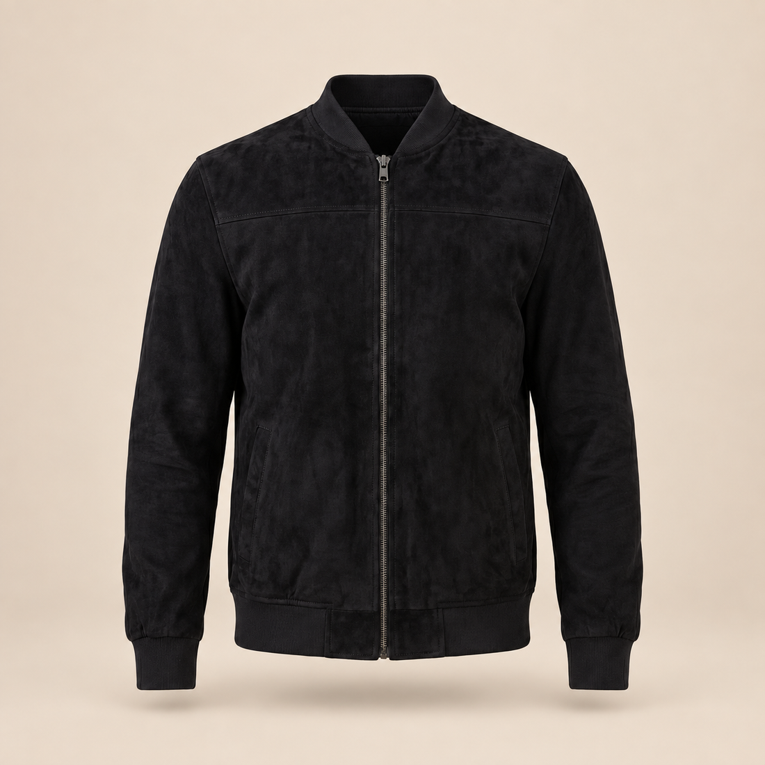 Men's Casual Velvet Bomber Jacket