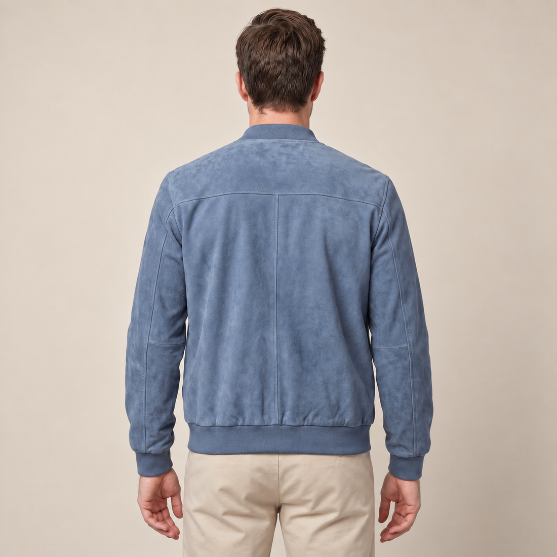 Men's Casual Velvet Bomber Jacket