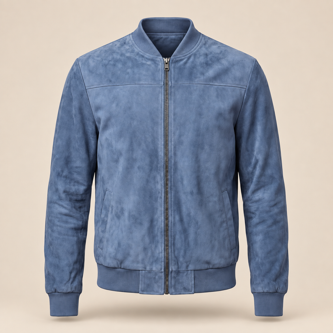 Men's Casual Velvet Bomber Jacket