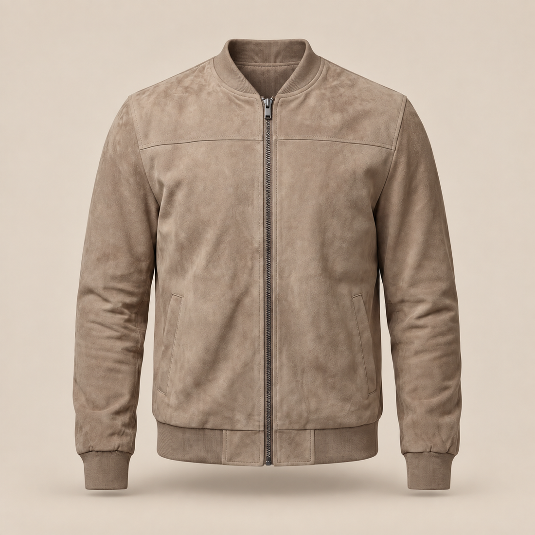 Men's Casual Velvet Bomber Jacket
