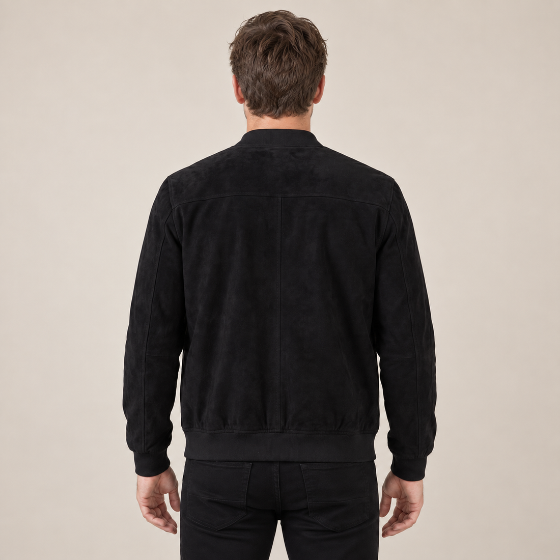 Men's Casual Velvet Bomber Jacket