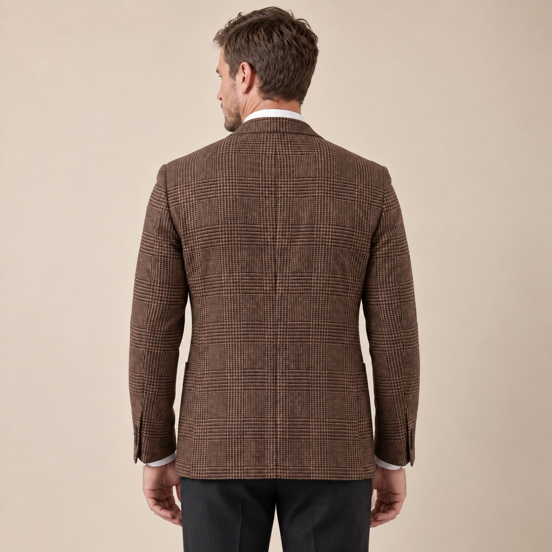 Men's Check Casual Blazer Jacket - Stylish Sport Coat