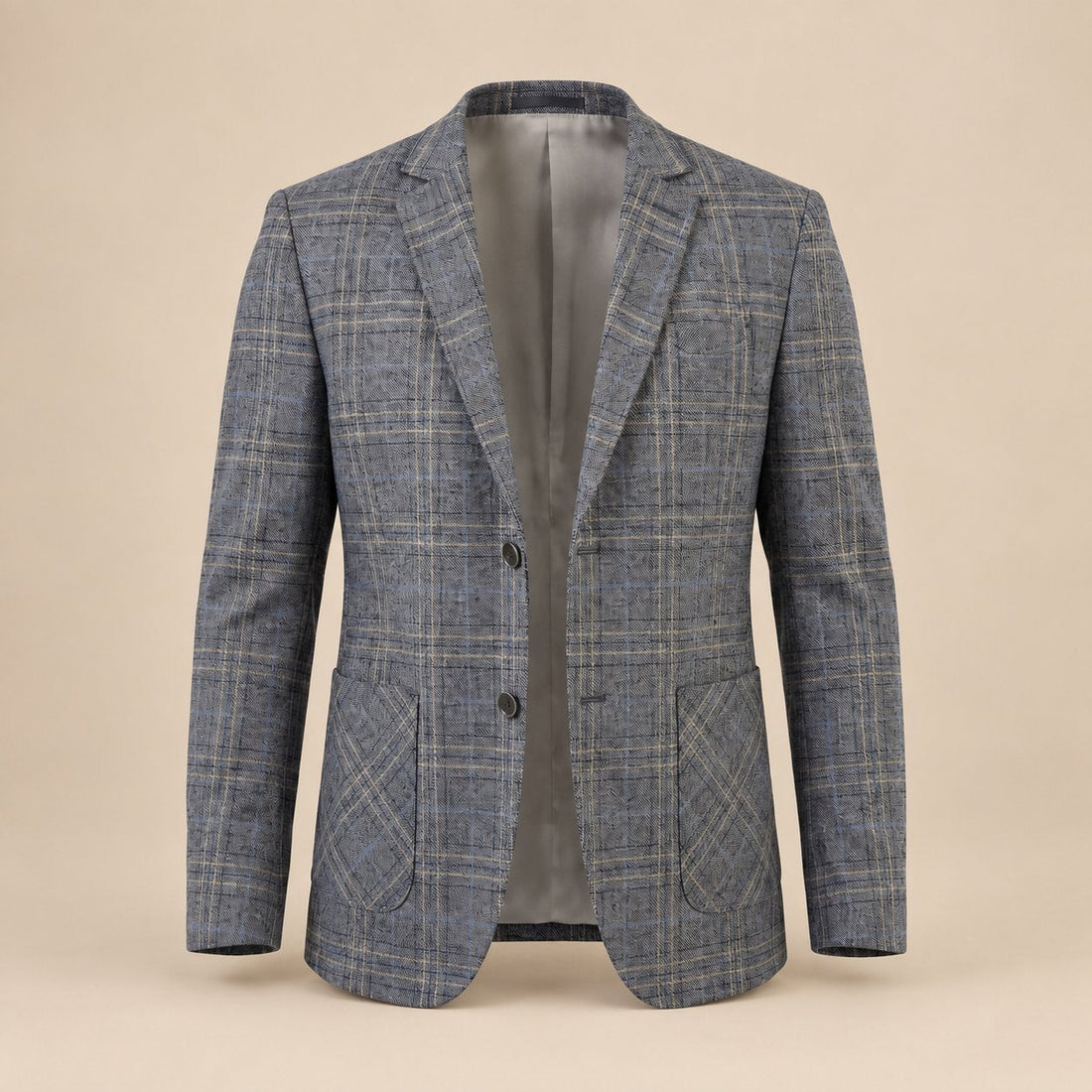 Men's Checked Blazer Jacket