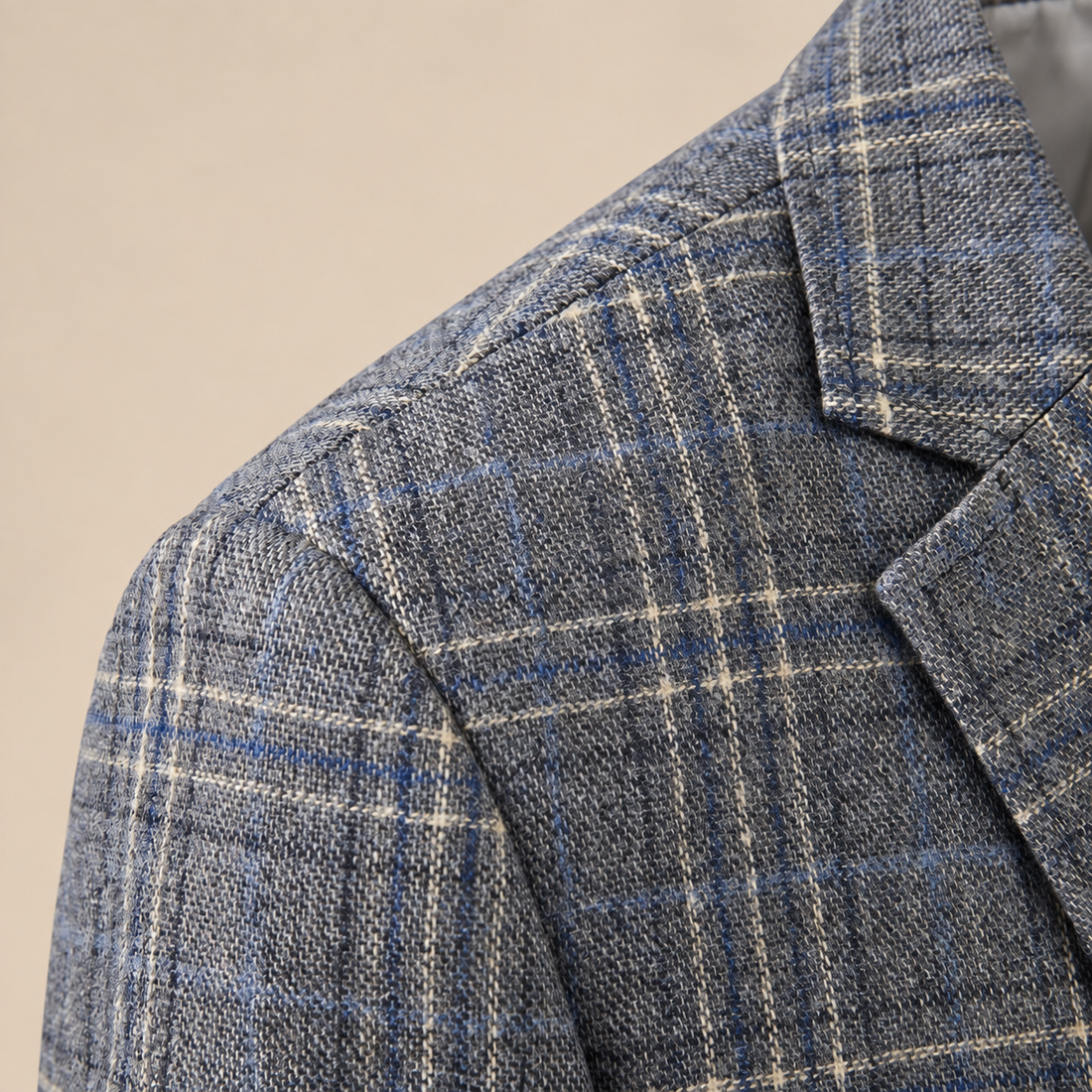 Men's Checked Blazer Jacket
