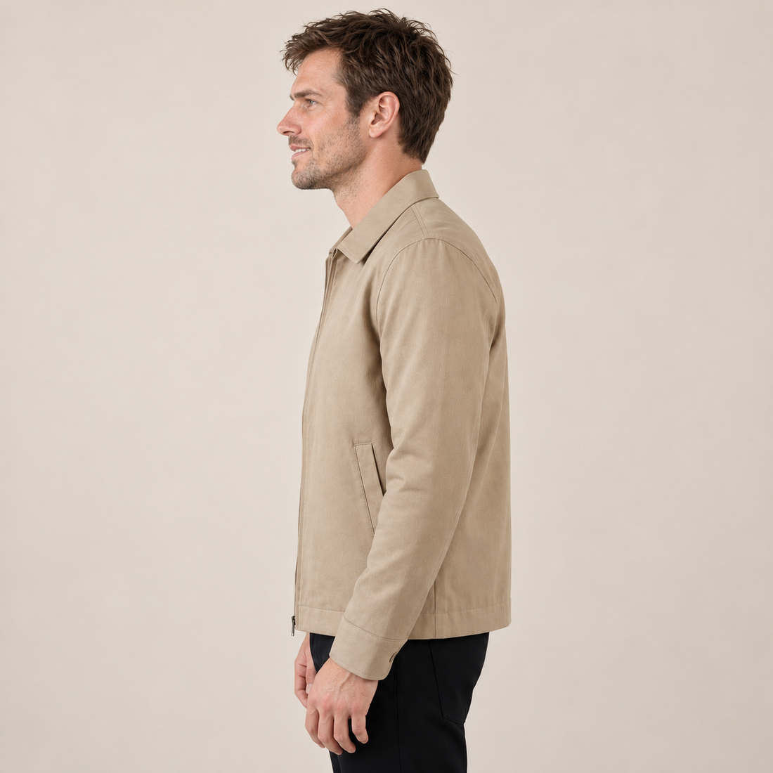Men's Classic Collar Mid-Season Jacket