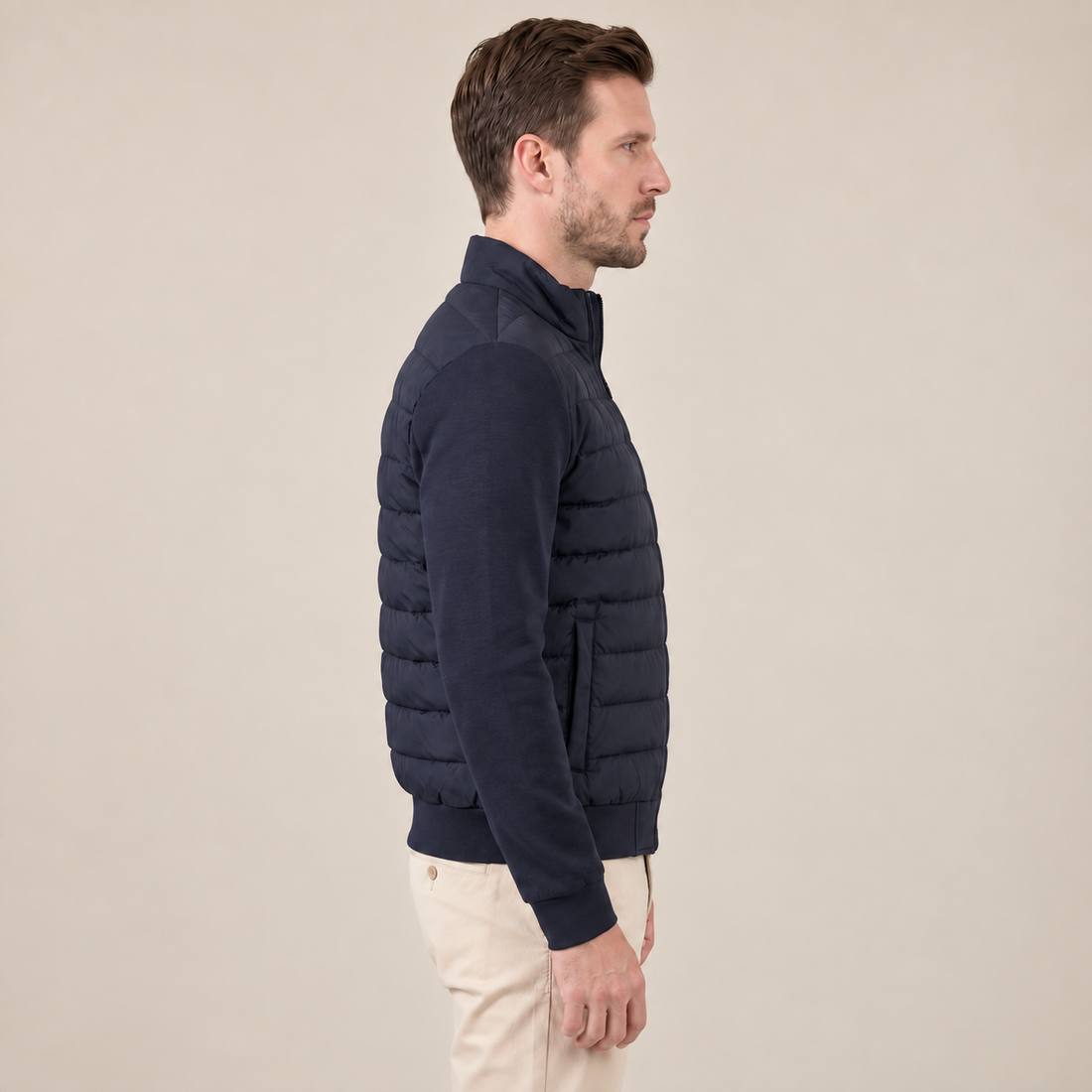 Men's Classic Hybrid Bomber Jacket