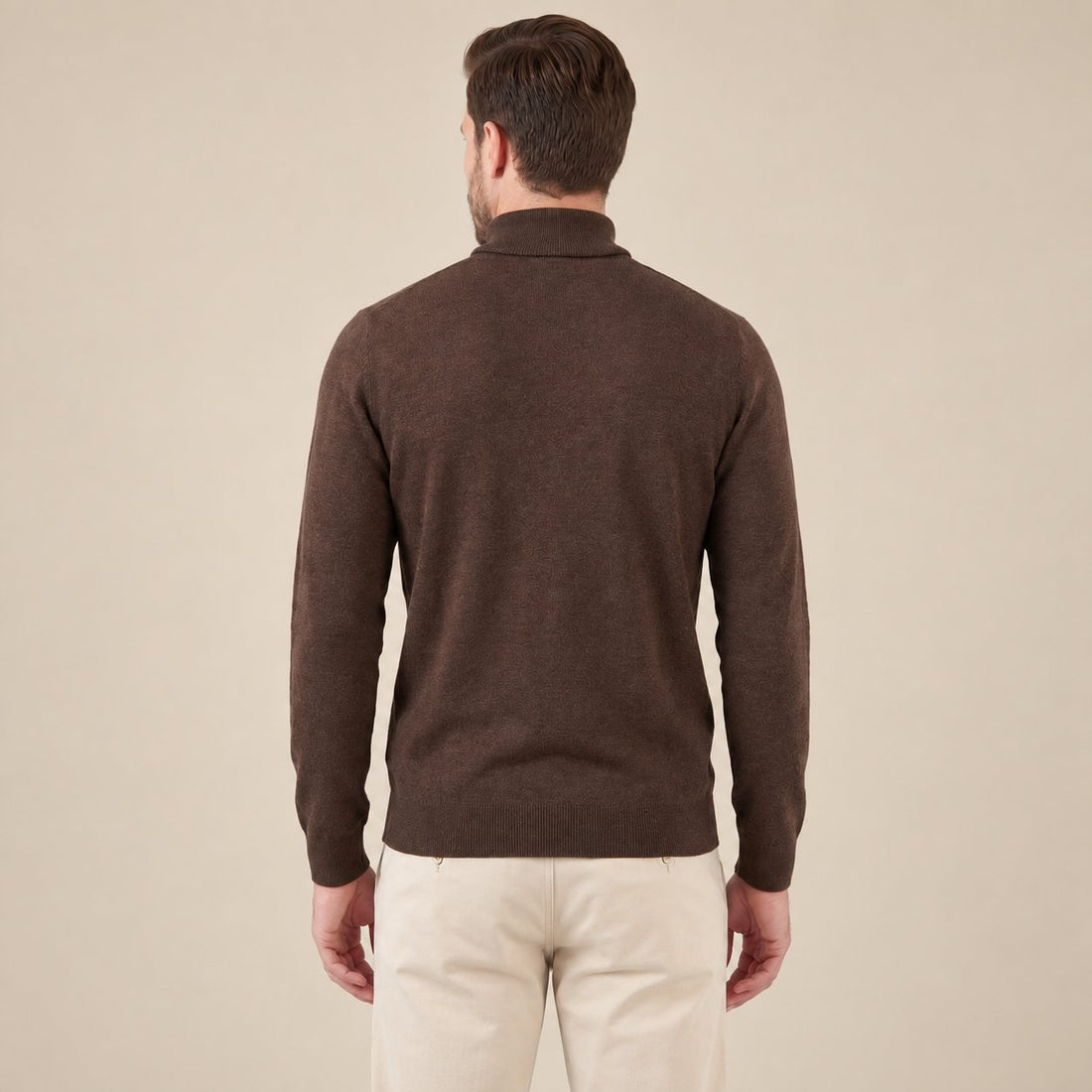Men's Classic Wool Turtleneck Sweater