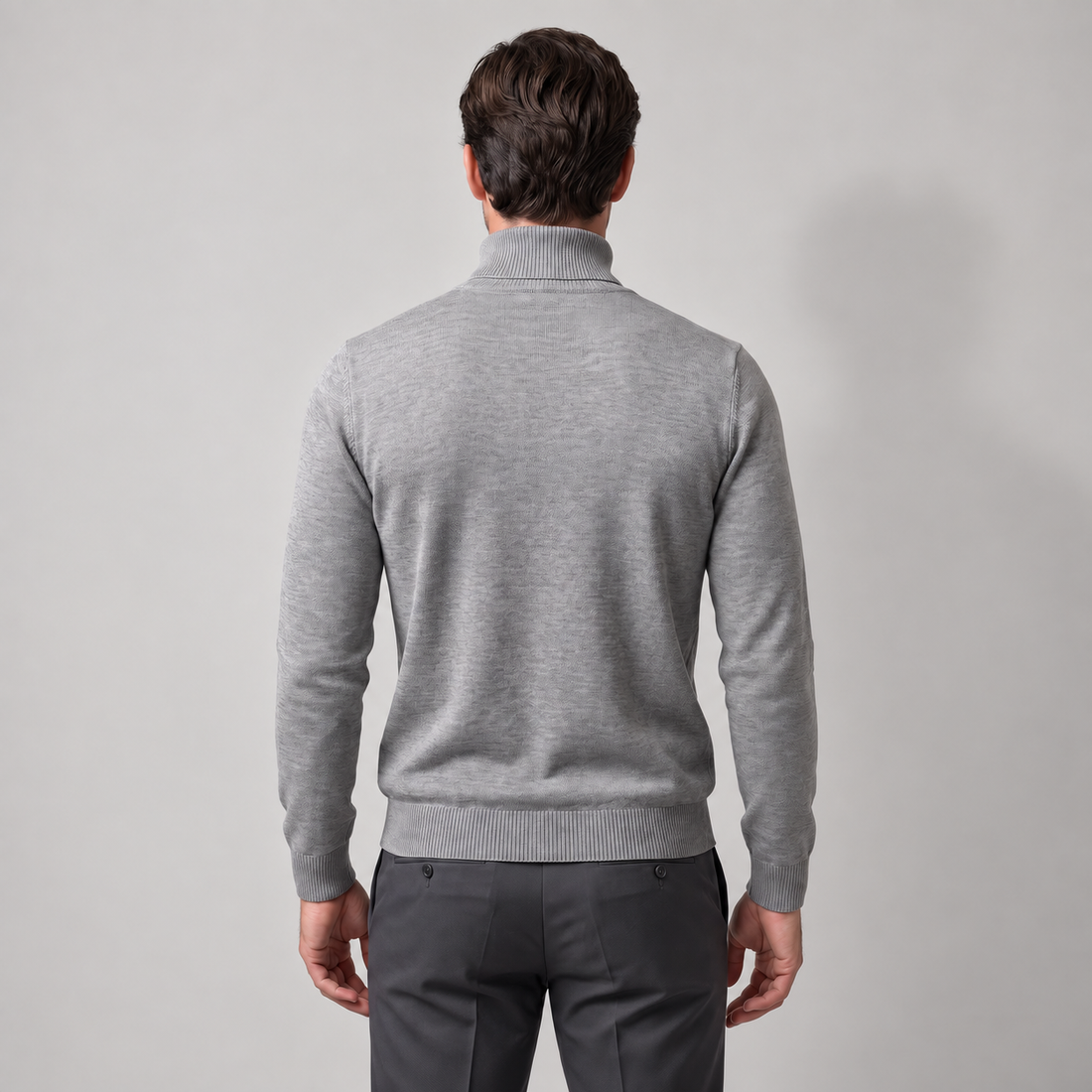 Men's Slim Fit Viscose Turtleneck Sweater