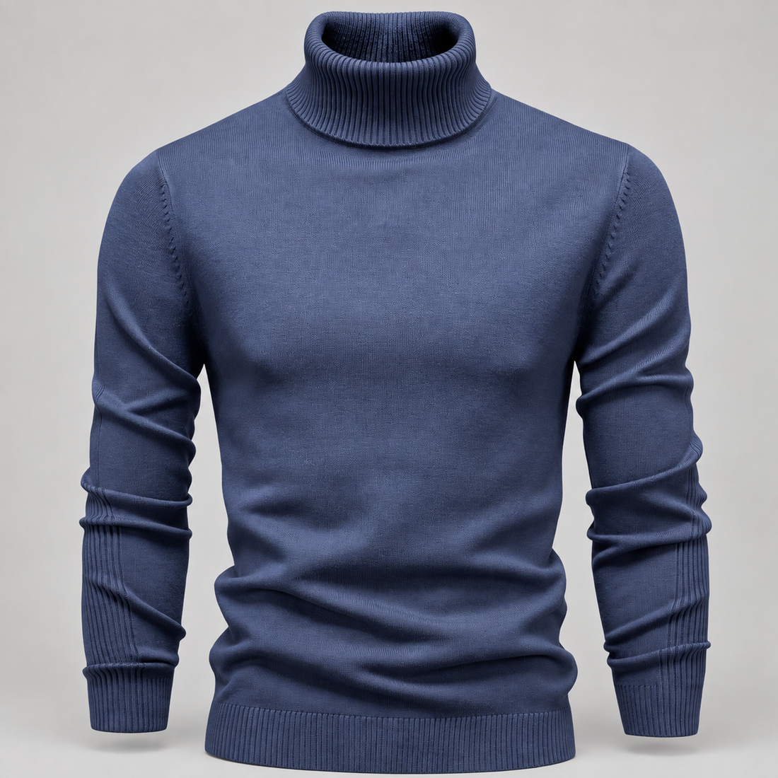 Men's Slim Fit Viscose Turtleneck Sweater