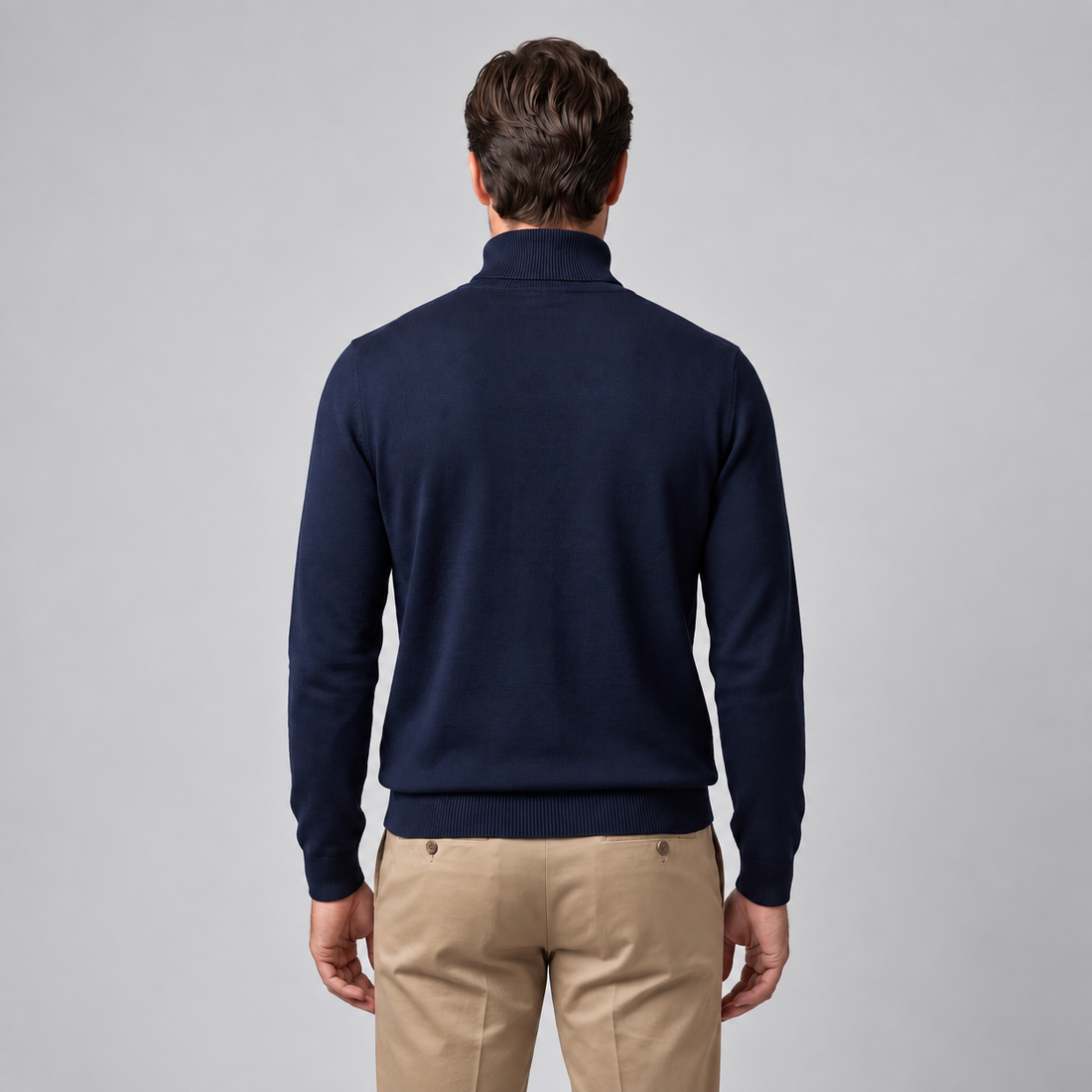 Men's Slim Fit Viscose Turtleneck Sweater
