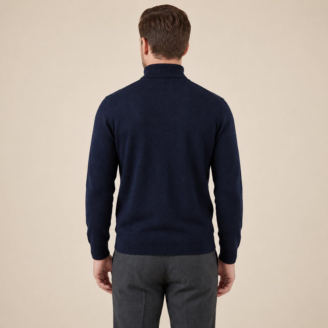 Men's Classic Wool Turtleneck Sweater