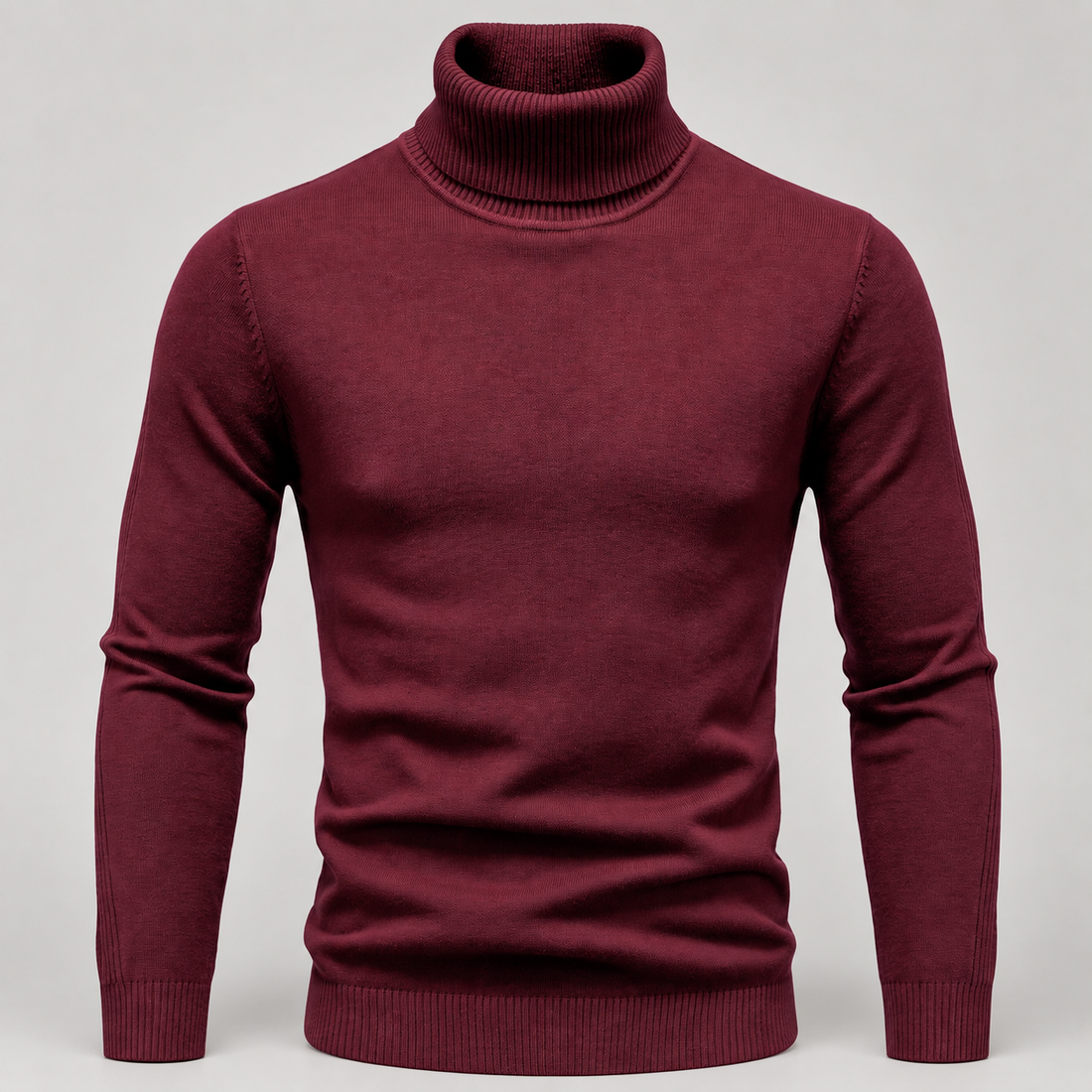 Men's Slim Fit Viscose Turtleneck Sweater