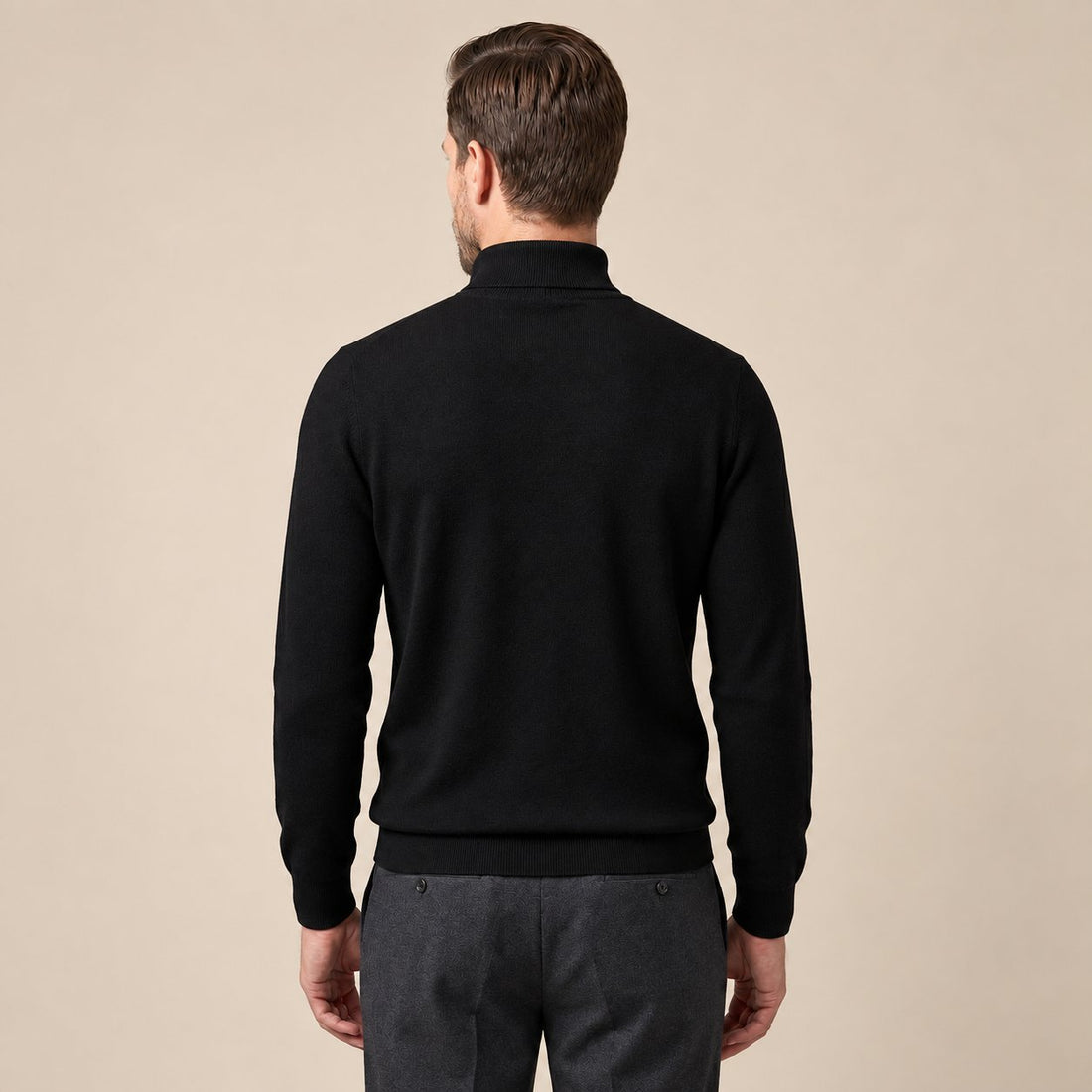 Men's Classic Wool Turtleneck Sweater