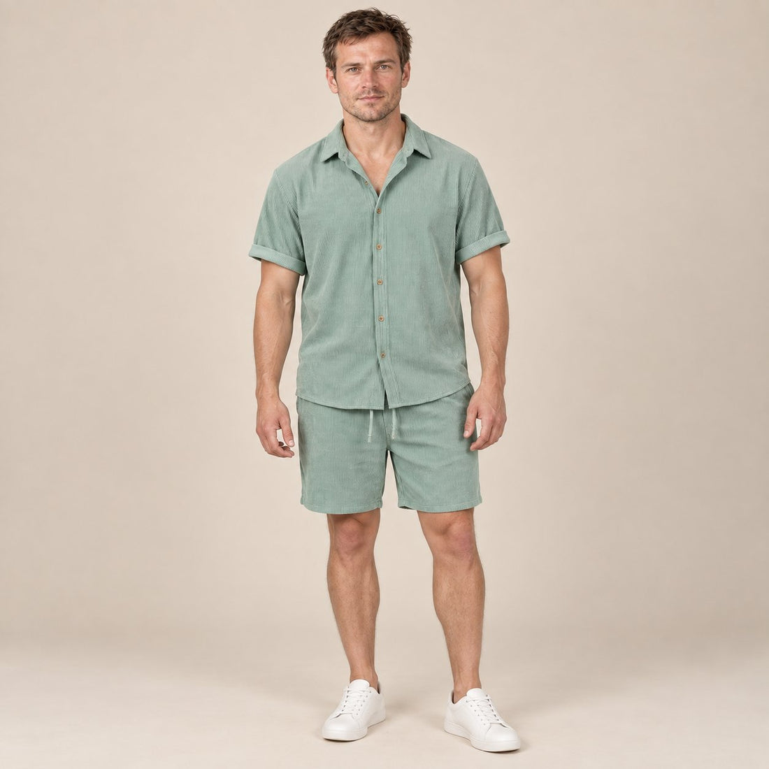 Men's Corduroy 2-Piece Outfit Set