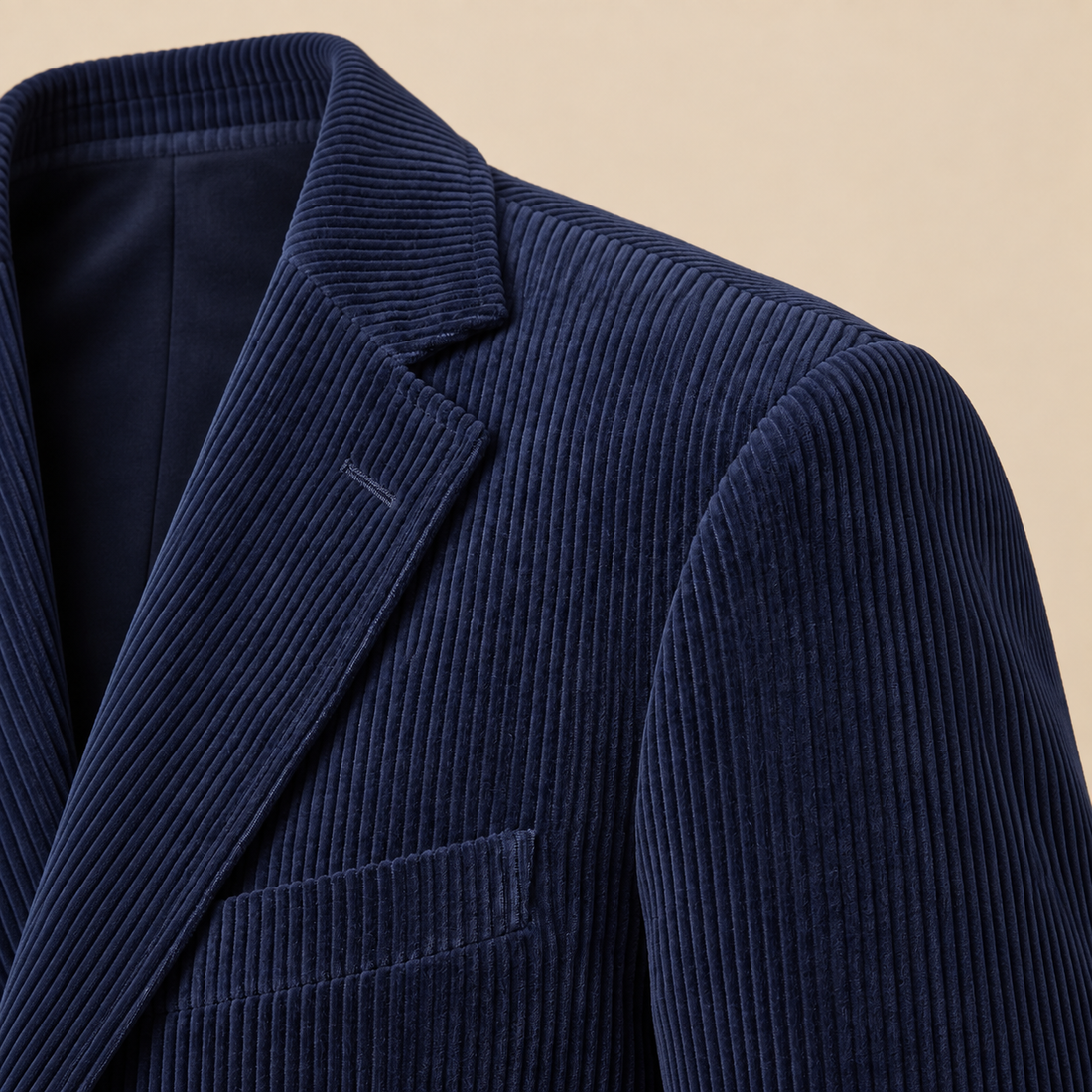 Men's Corduroy Blazer Jacket with Matching Vest