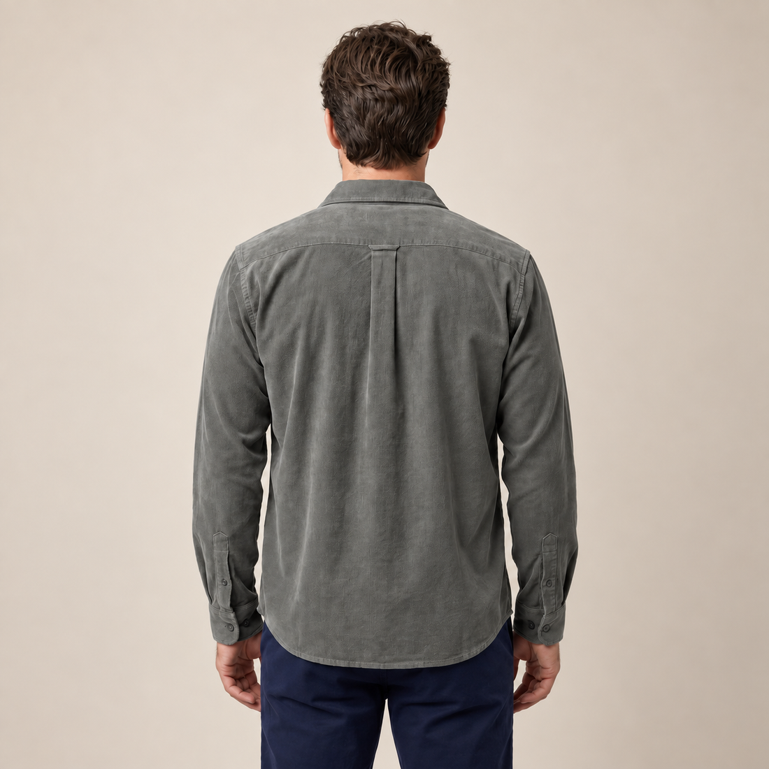 Men's Corduroy Long Sleeve Casual Shirt