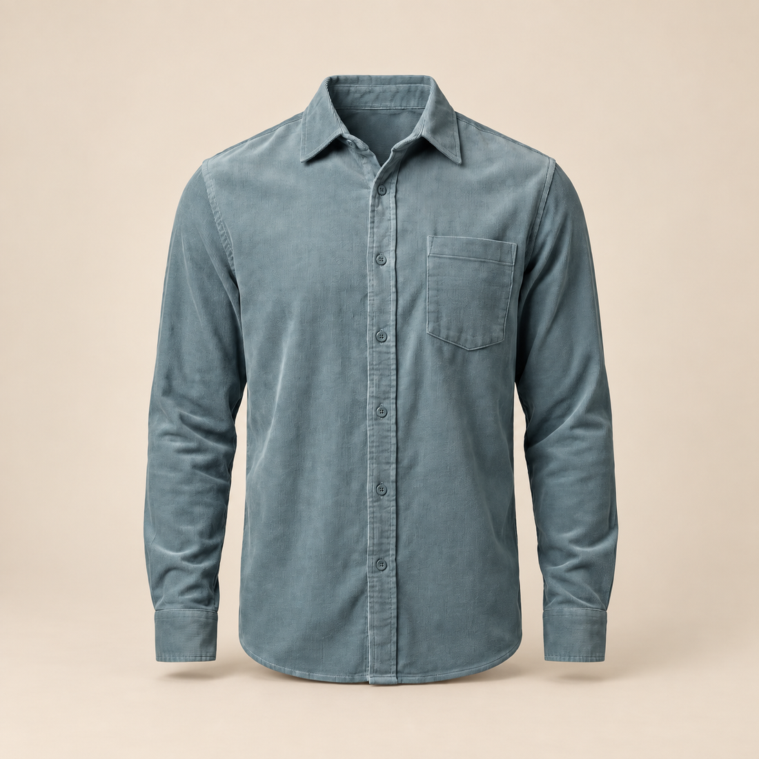Men's Corduroy Long Sleeve Casual Shirt