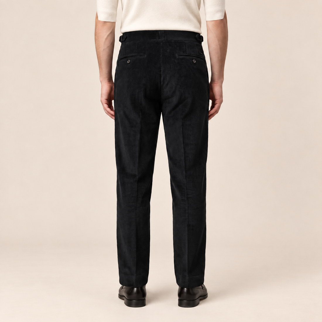 Men's Corduroy Pleated Trousers