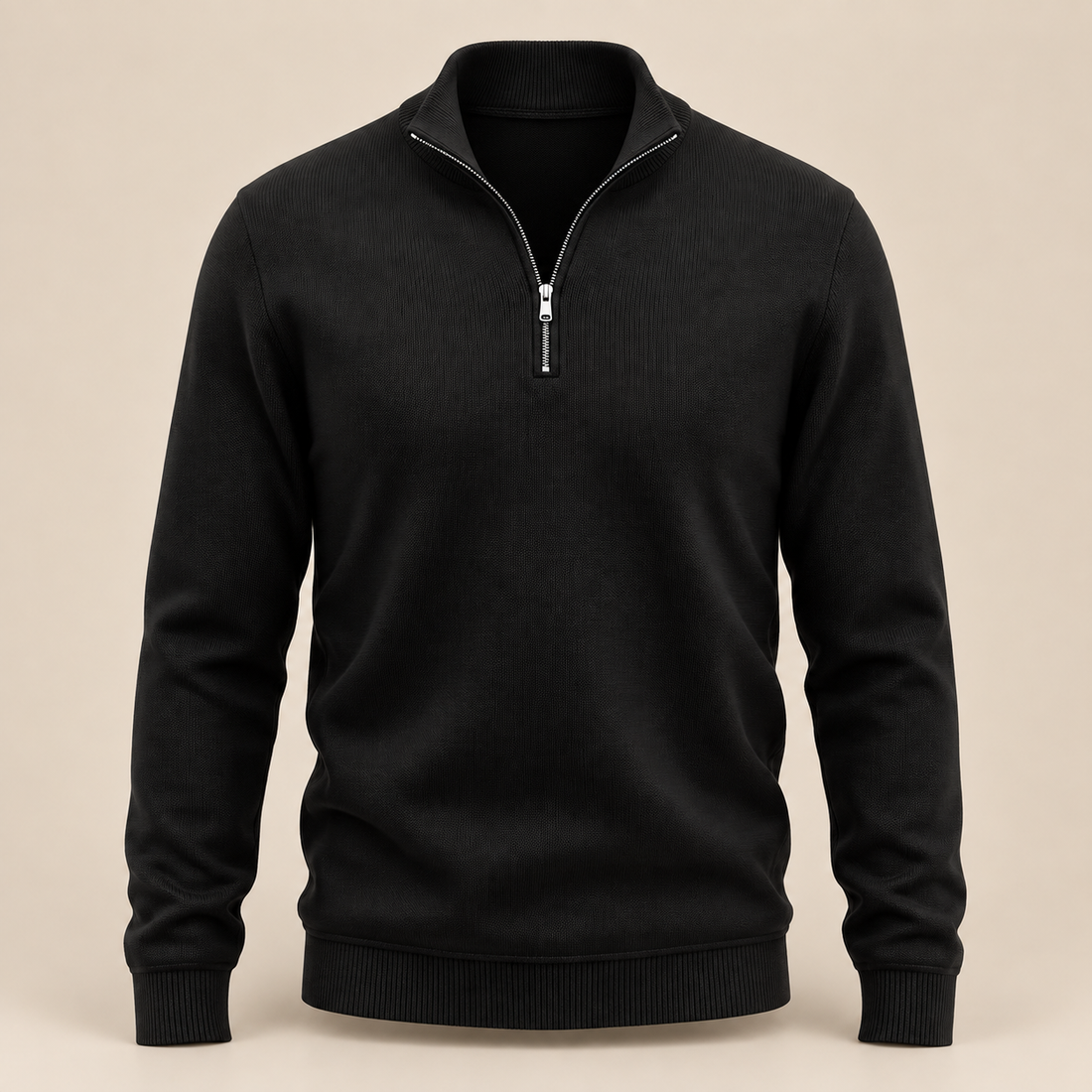 Men's Cotton Half-Zip Sweater