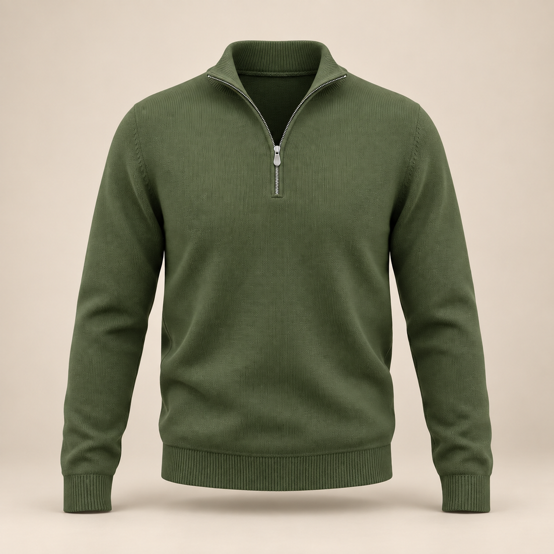 Men's Cotton Half-Zip Sweater