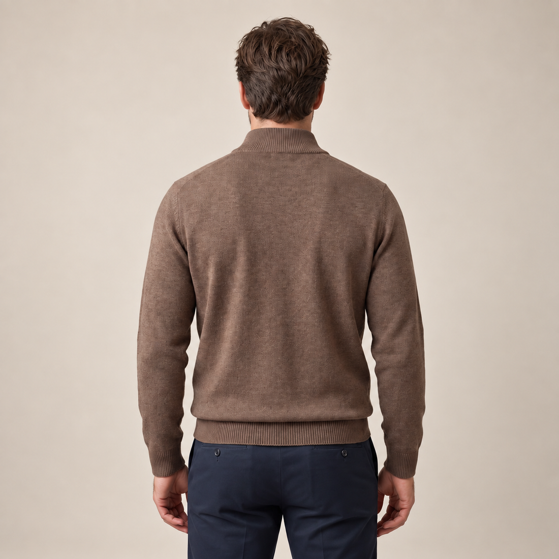Men's Cotton Half-Zip Sweater