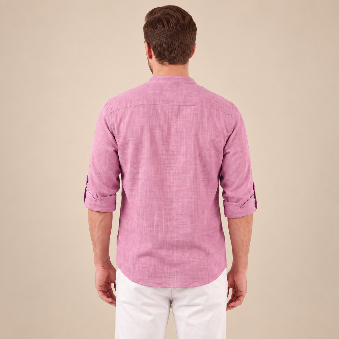Men's Cotton Popover Henley Shirt