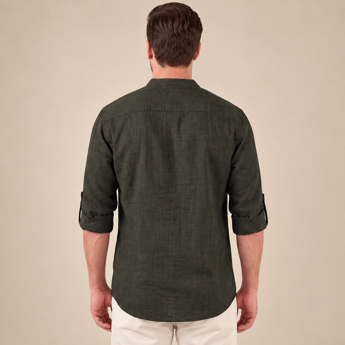 Men's Cotton Popover Henley Shirt