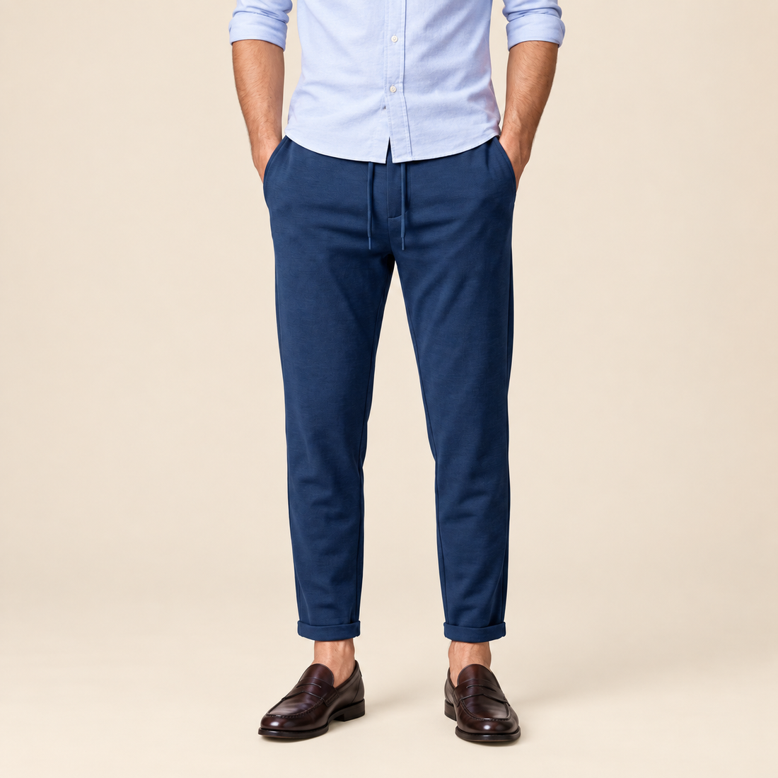 Men's Drawstring Tailored Trousers