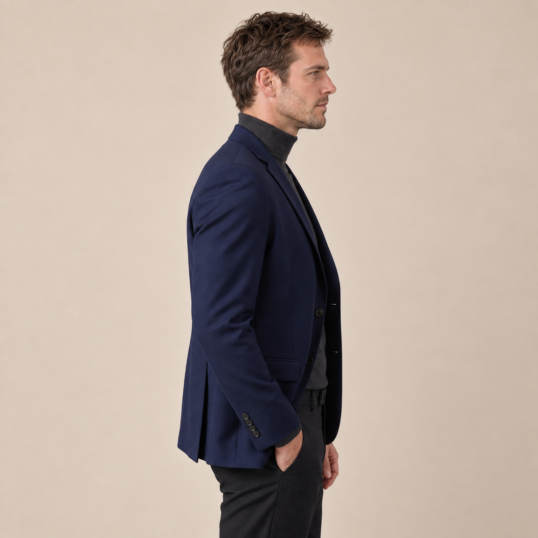 Men's Elegant Blazer Jacket for Business and Formal Wear
