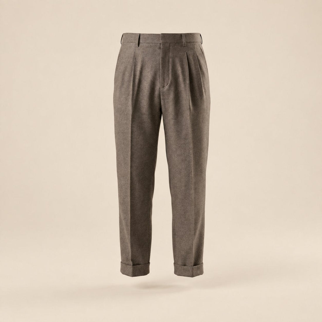 Men's Elegant Straight Fit Trousers with Side Adjuster