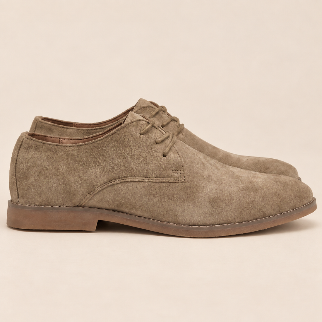 Men's Suede Lace-Up Derby Shoes